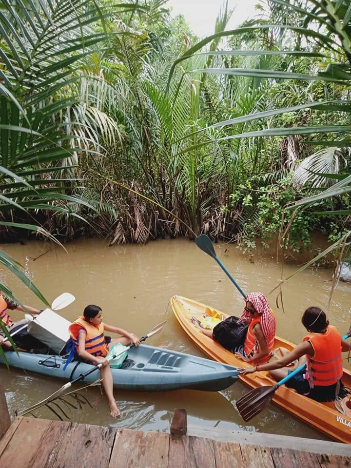 Kayaking near Village Life Kampot
